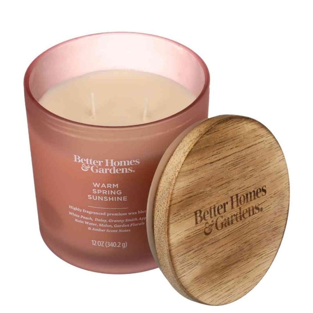 Warm spring sunshine candle